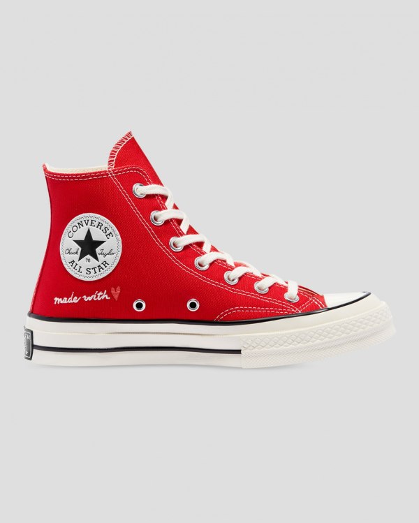 Converse Chuck 70 Love Thread Rød Sko Danmark - Converse Høje Sneakers Dame - 35871BCGM